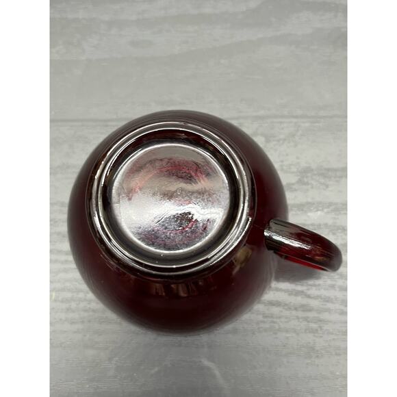 Vintage Anchor Hocking Royal Ruby Red Depression Glass Punch Cups Set of 5 - Picture 4 of 8